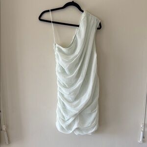 Elegant White One-Shoulder Dress